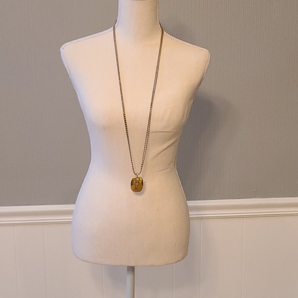 Vintage Givenchy Dog Tag Necklace